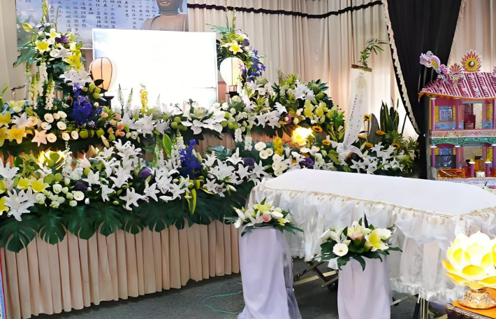 武汉菊花灵堂布置